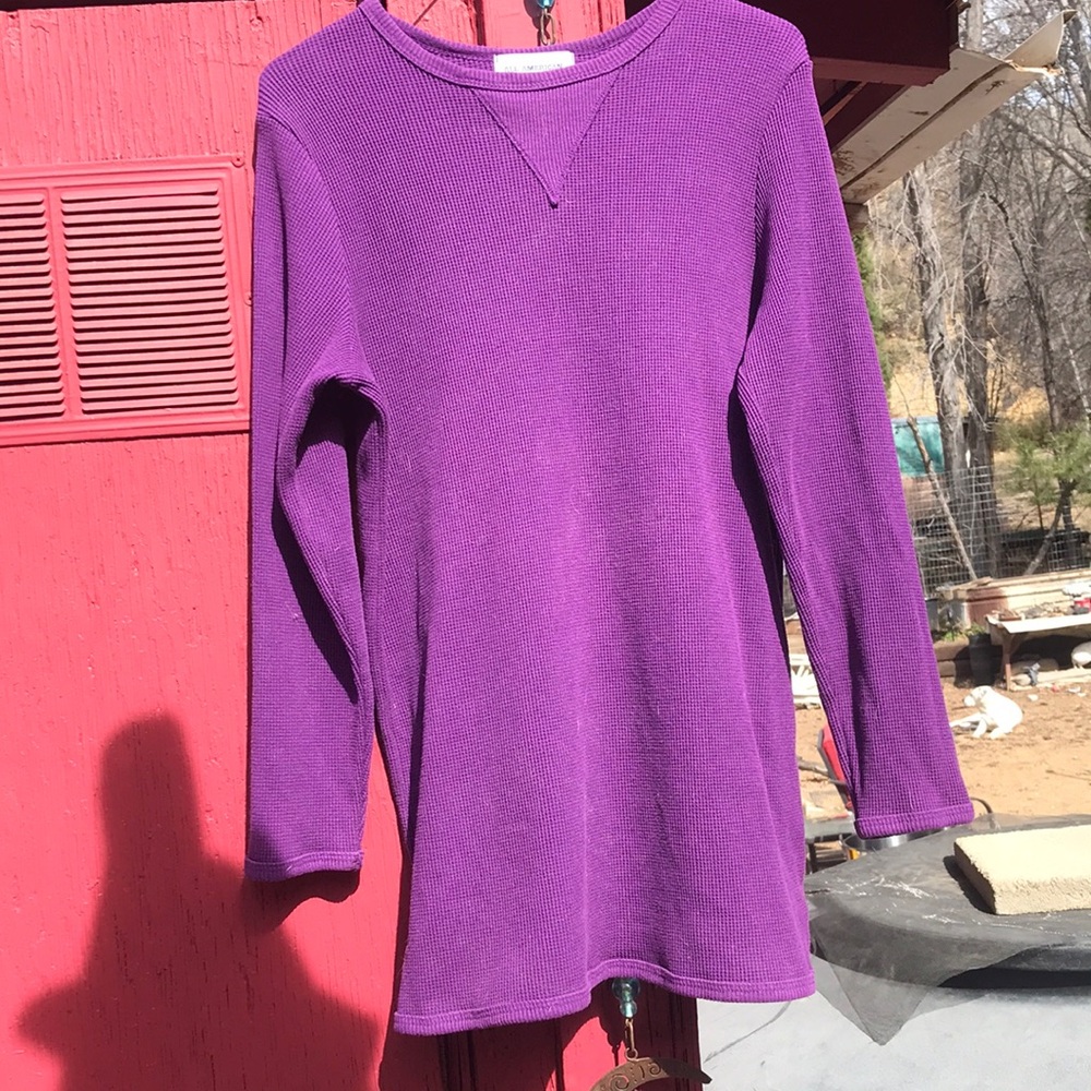 All American Comfort Purple Knit Top